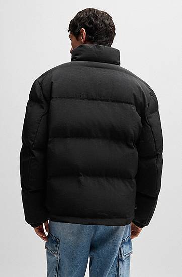 Prešívaná bunda BOSS Water-Repellent Puffer Jacket Čierna | 50522234, 1