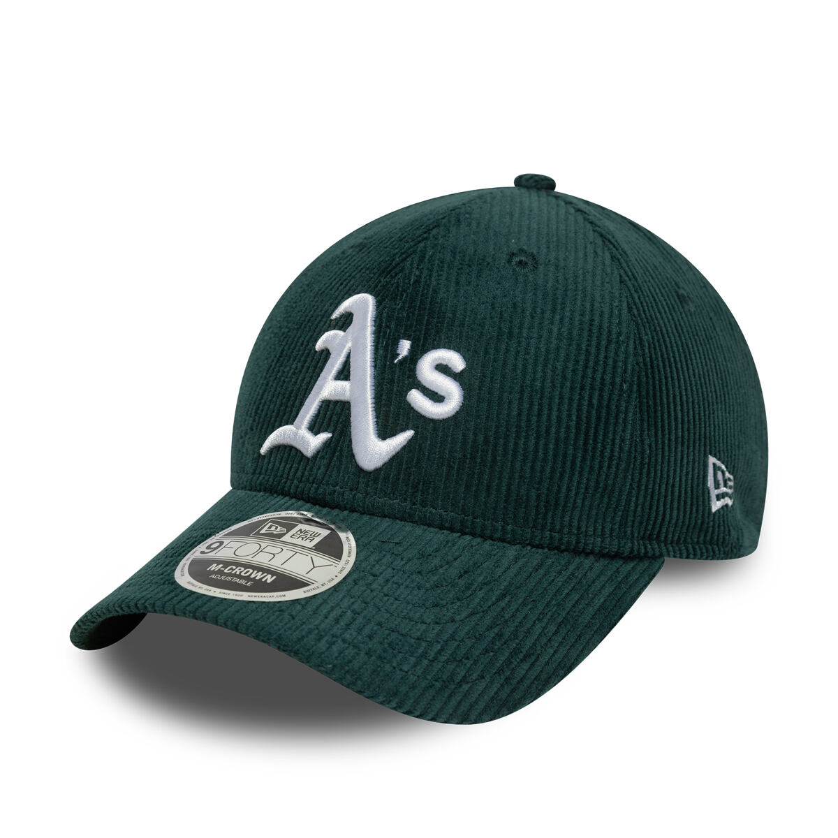 Šiltovka New Era Oakland Athletics Corduroy 9FORTY M-CROWN Adjustable Baseball Cap Zelené | 60691061, 0