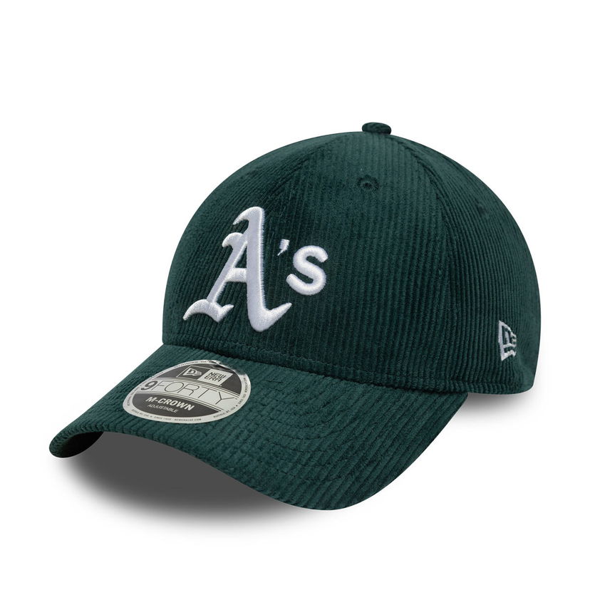 Šiltovka New Era Oakland Athletics Corduroy 9FORTY M-CROWN Adjustable Baseball Cap Zelené | 60691061