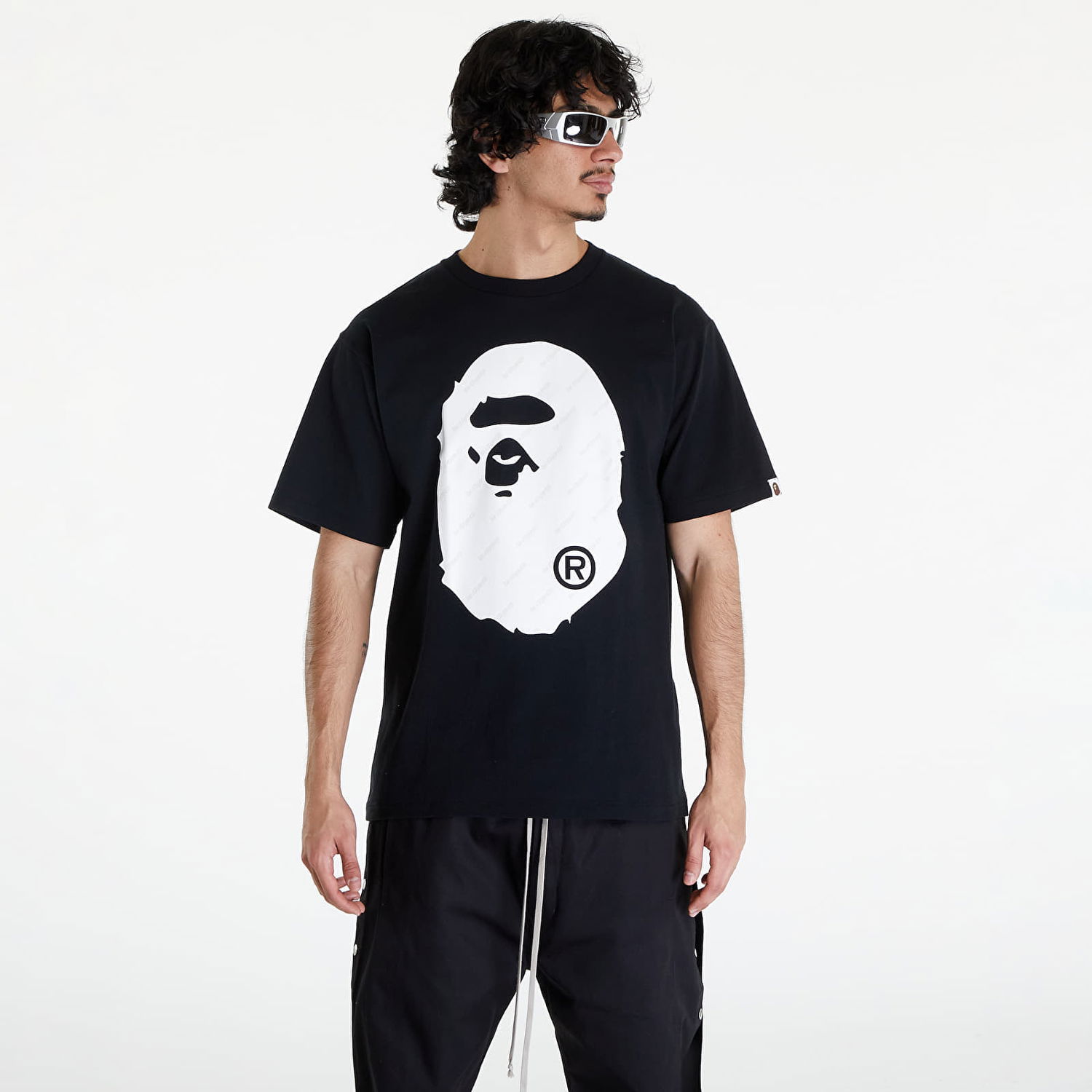Tričko BAPE A BATHING APE Bape Hexagram Big Ape Head Tee Black Čierna | 001TEK301034M BLK, 0