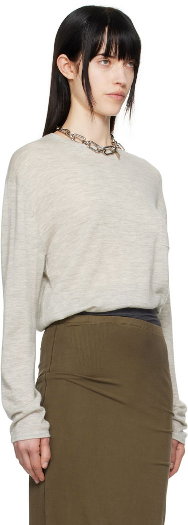 Sveter Acne Studios Acne Studios Cashmere Crew Neck Sweater Zelené | B60354-, 4