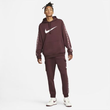 Mikina Nike Repeat Pullover Fleece Hoodie Červená | DX2028-652, 0