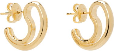 Náušnice Bottega Veneta Small Frills Gold Earrings Žltá | 804846 VAHU0, 1