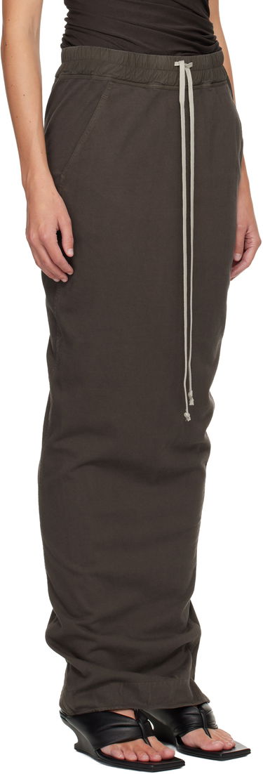 Sukňa Rick Owens Concordians Pull On Pillar Maxi Skirt Hnedá | DS02E7332 RIG, 4
