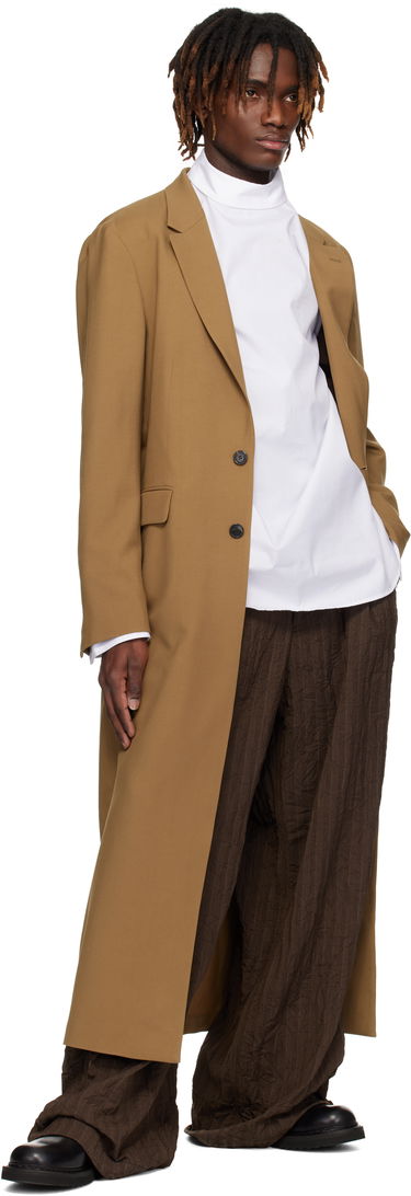 Nohavice Dries Van Noten Dries Van Noten Pleated Wide-Leg Trousers Hnedá | 251-020907-1504, 3