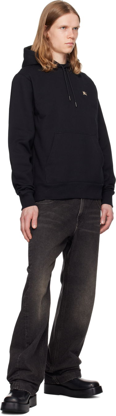 Mikina Burberry Burberry Knight Stamp Cotton Hoodie Čierna | 8112807, 3