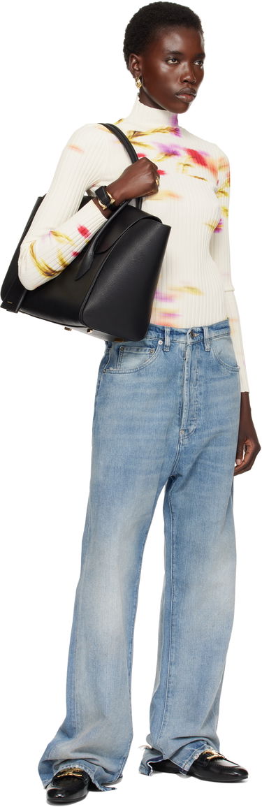 Tote bag FERRAGAMO Ferragamo East-West XL Tote Čierna | 770541, 3