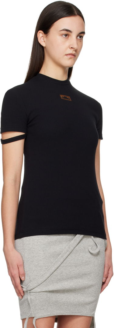 Tričko Ottolinger Ottolinger Rib Knit T-Shirt Čierna | 10410090401, 1