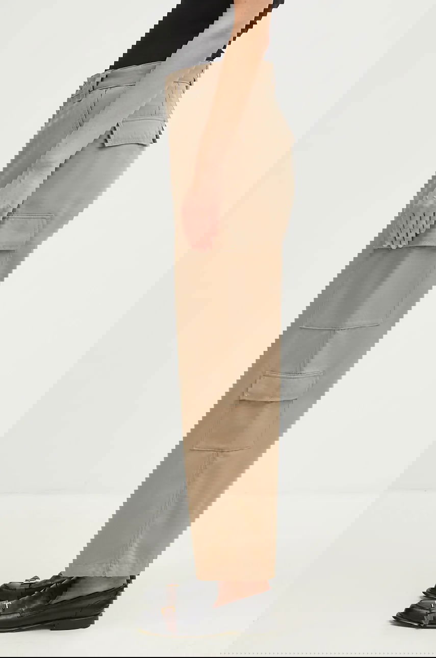 Cargo nohavice Carhartt WIP Kingsley Wide High Waist Pant Béžová | I033772.8Y01, 1