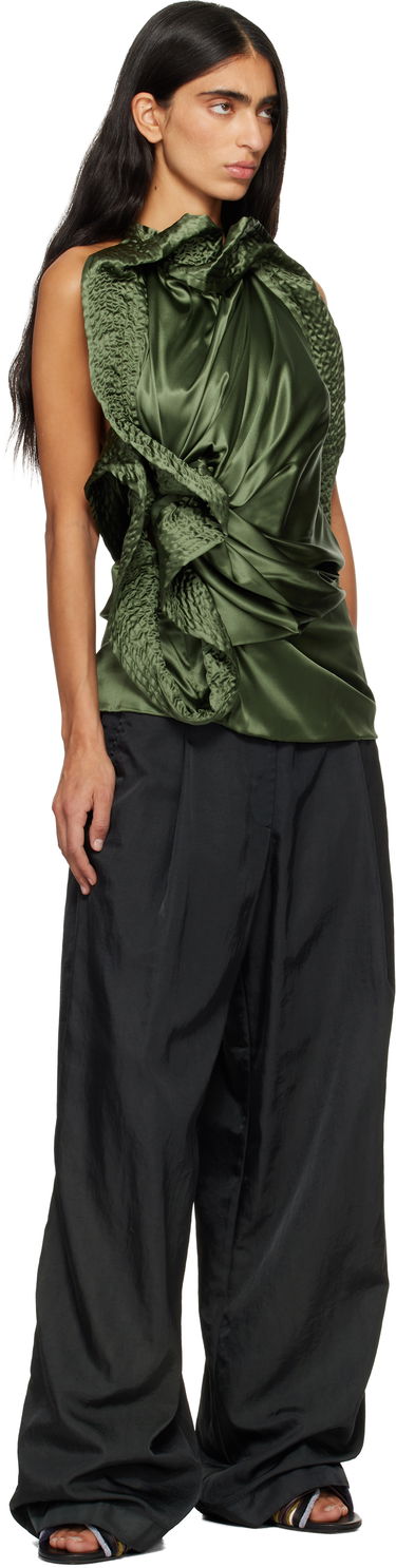 Nohavice Dries Van Noten Dries Van Noten Overdyed Wide-Leg Trousers Čierna | 252-010910-2158, 3