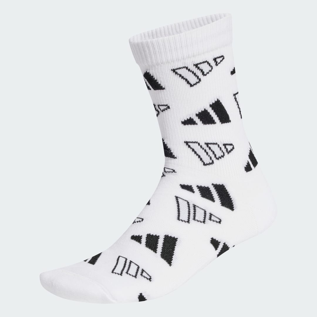 Mid-Cut Socks With Graphic Logo