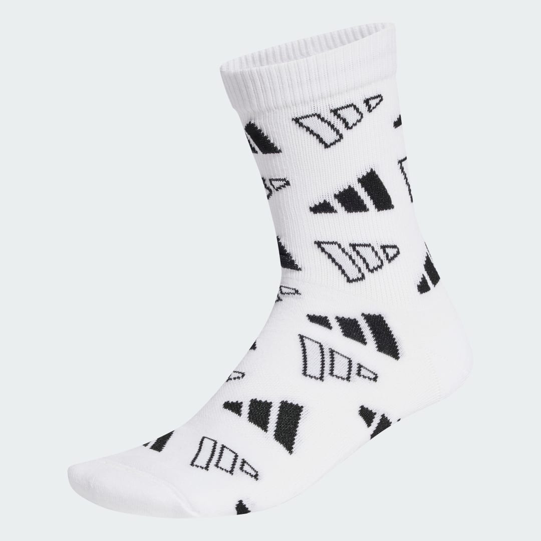 Ponožky adidas Performance Mid-Cut Socks With Graphic Logo Biela | JJ1142, 1
