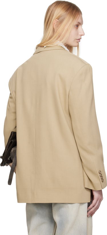 Kabáty Acne Studios Acne Studios Relaxed Fit Blazer Béžová | AH0302-, 2