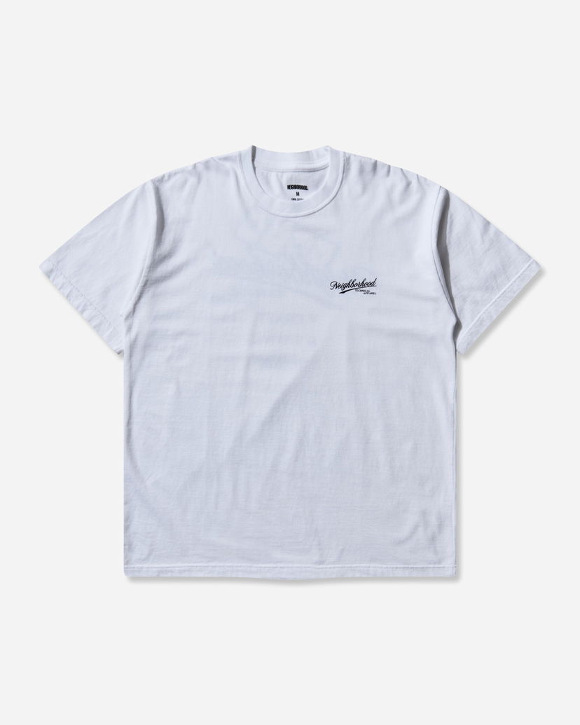 Tričko Neighborhood Technical Apparel Script Logo T-Shirt Biela | 252PCNH-ST08 WHITE