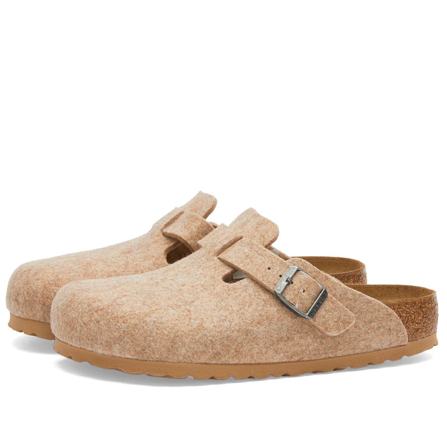 Tenisky a topánky Birkenstock Boston Clog - Sandcastle Wool, Size UK 2.5 | END. Clothing Béžová | 1026802, 0