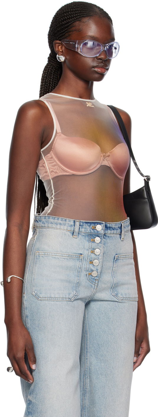 Body Courrèges Aura Bodysuit Béžová | 124JBD057PR0058, 1