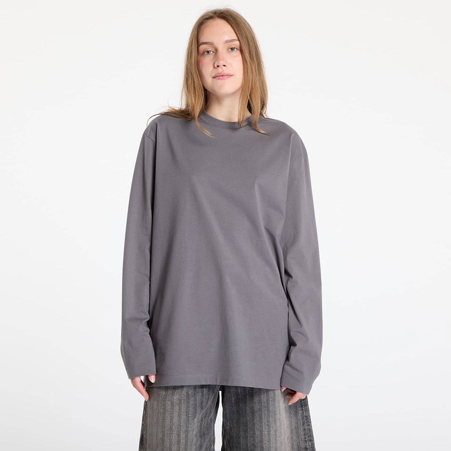 Tričko Y-3 Y-3 Graphic Long Sleeve Top Šedá | KE5095, 0