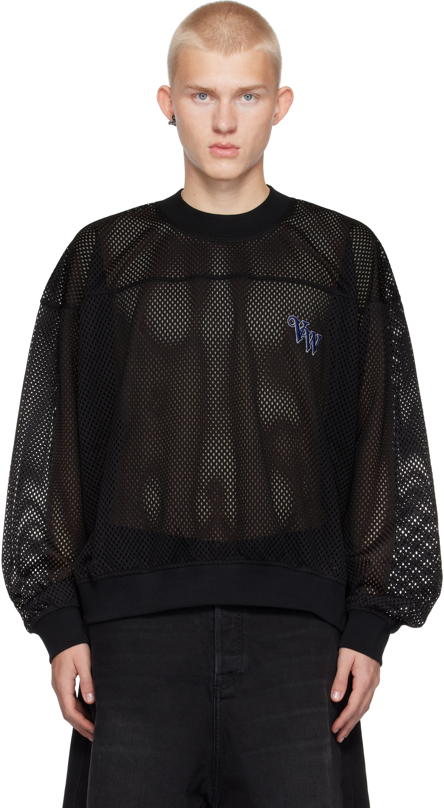 Mikina Vivienne Westwood Mesh Sweatshirt Čierna | 3I010009-J007S-, 0