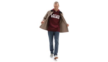 Mikina Vans Classic Hoodie Vínová | VN0A456BK1O, 4