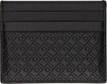 Peňaženka FERRAGAMO Ferragamo Mini Embossed Card Holder Čierna | 780076, 1