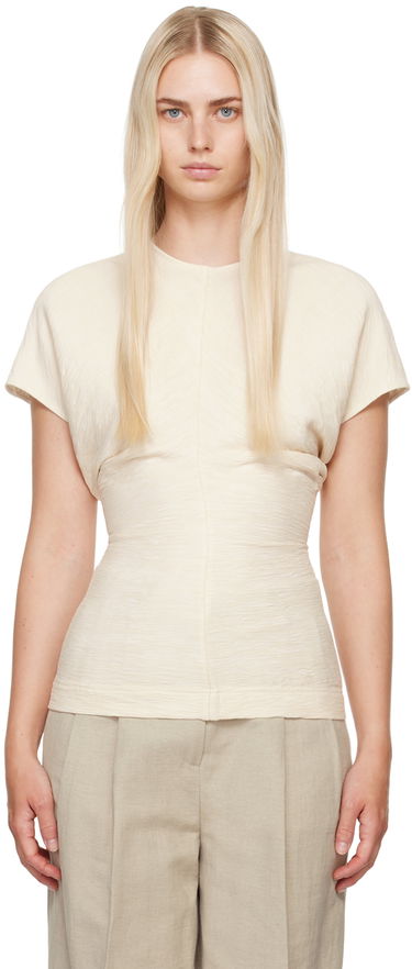 Tričko TOTEME Women's Slouch Waist Blouse Biela | 243-WRT0331-FB0199, 0
