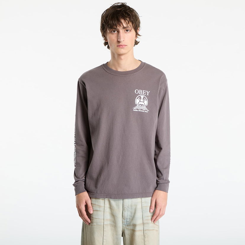 Tričko OBEY Precision Pigment Dusty Black Šedá | 168004226-DBA