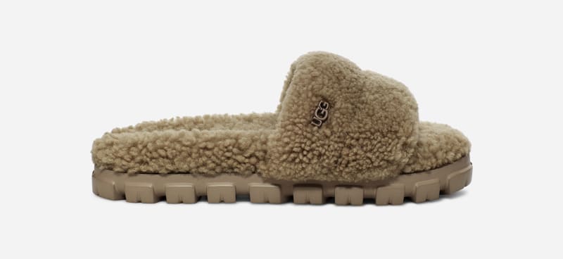Oblečenie UGG ® Cozetta Curly Slipper for Women in Gray, Size 5 Béžová | 1130838-ALP