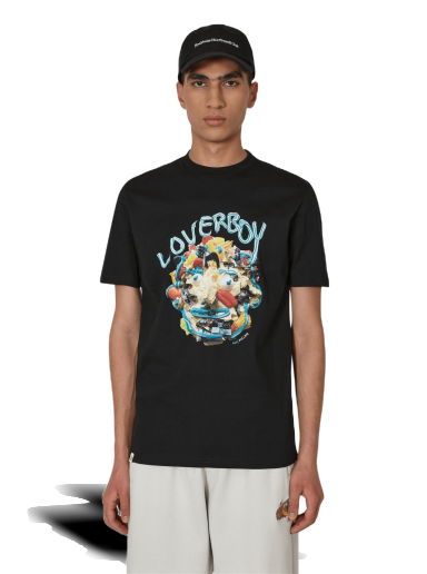 Tričko Charles Jeffrey Loverboy Face T-Shirt Čierna | CJLAW22FT BLACK