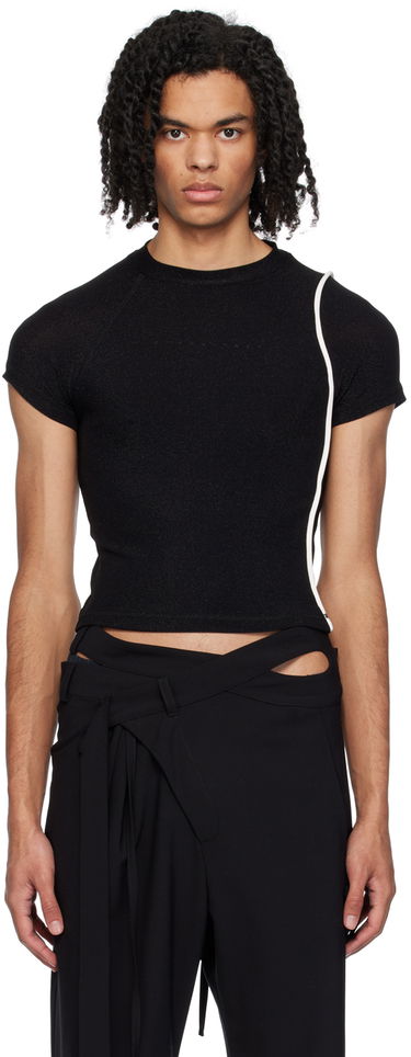 Tričko Ottolinger Ottolinger Cropped T-Shirt Čierna | 407202, 0