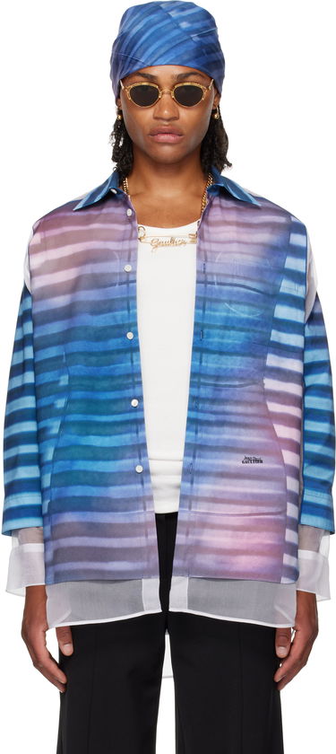 Košeľa Jean Paul Gaultier Jean Paul Gaultier 'The Petit-Grand Air' Print Shirt Modrá | 25/03-U-ST032-W018P-565034, 0
