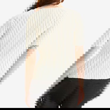 Tričko Pleats Please Issey Miyake Issey Miyake Pleats Please Rib Knit T-Shirt Biela | PP56KK852-02, 3