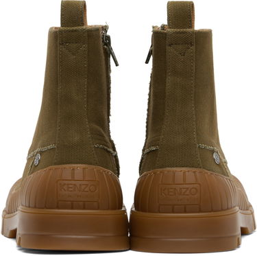 Oblečenie KENZO Kenzo Paris 'KENZO-Gobi' Lace-Up Boots Zelené | FF55BT720F52, 1