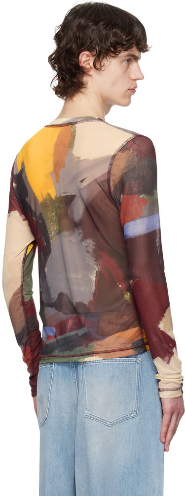 Tričko JW Anderson JW Anderson Abstract Print Mesh T-Shirt Rôznofarebný | JO0234-PG1723, 2