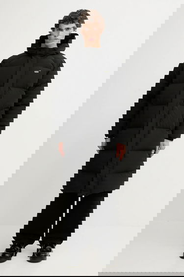 Prešívaná bunda Lacoste Long Hooded Winter Down Coat Čierna | BH6162, 0