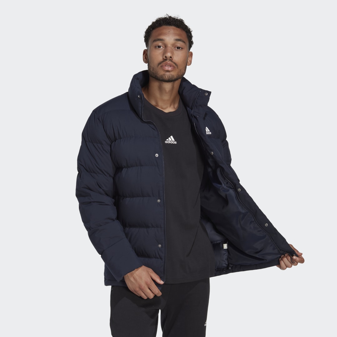 Bunda adidas Originals Helionic Mid-Length Down Jacket Navy | HG8699, 0