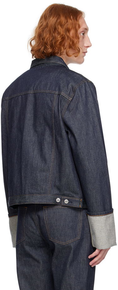 Bunda Helmut Lang Cuffed Denim Jacket Modrá | O02DM101, 2