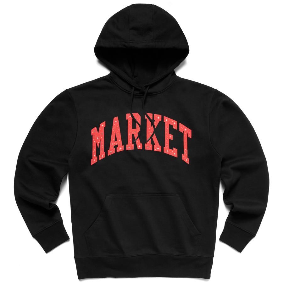 Mikina MARKET Arc Puff Hoodie Čierna | 397000194/0001, 0