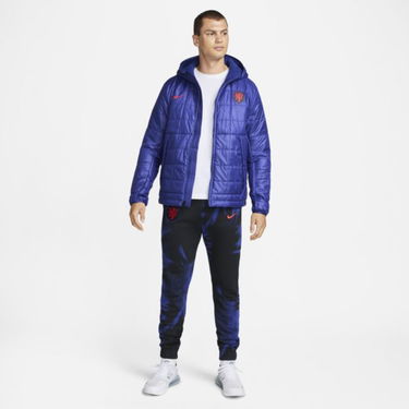 Prešívaná bunda Nike Netherlands Hooded Fleece-Lined Jacket Modrá | DH4916-455, 2