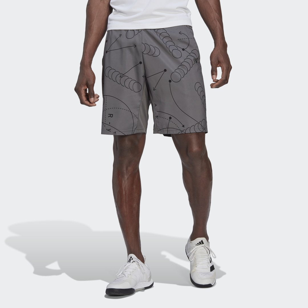 Šortky adidas Originals Club Graphic Tennis Šedá | HC8491, 0