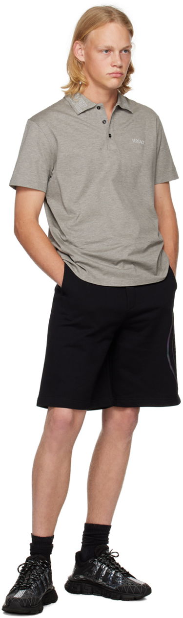 Šortky Versace V-Emblem Shorts Čierna | E73GADG01 ECF00G, 3