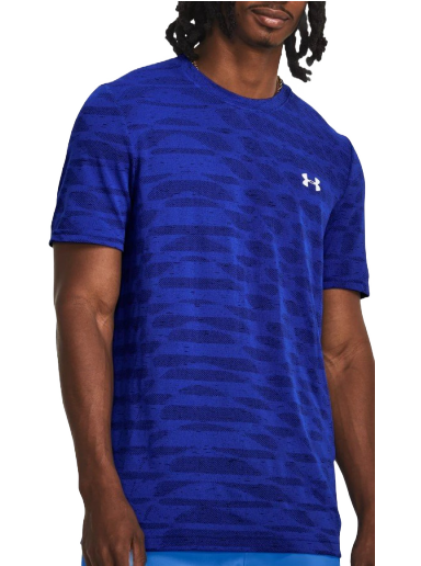 Tričko Under Armour HG HG Seamless Ripple Navy | 1379281-400