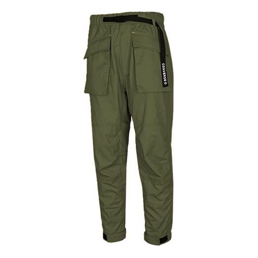 Cargo nohavice Converse Multi-Pockets Knitted Pants Zelené | 10020006-A02