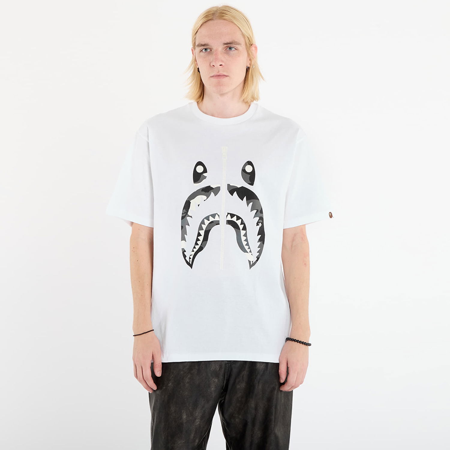 Tričko BAPE City Camo Shark Tee Biela | 001TEL801027MWHT, 0