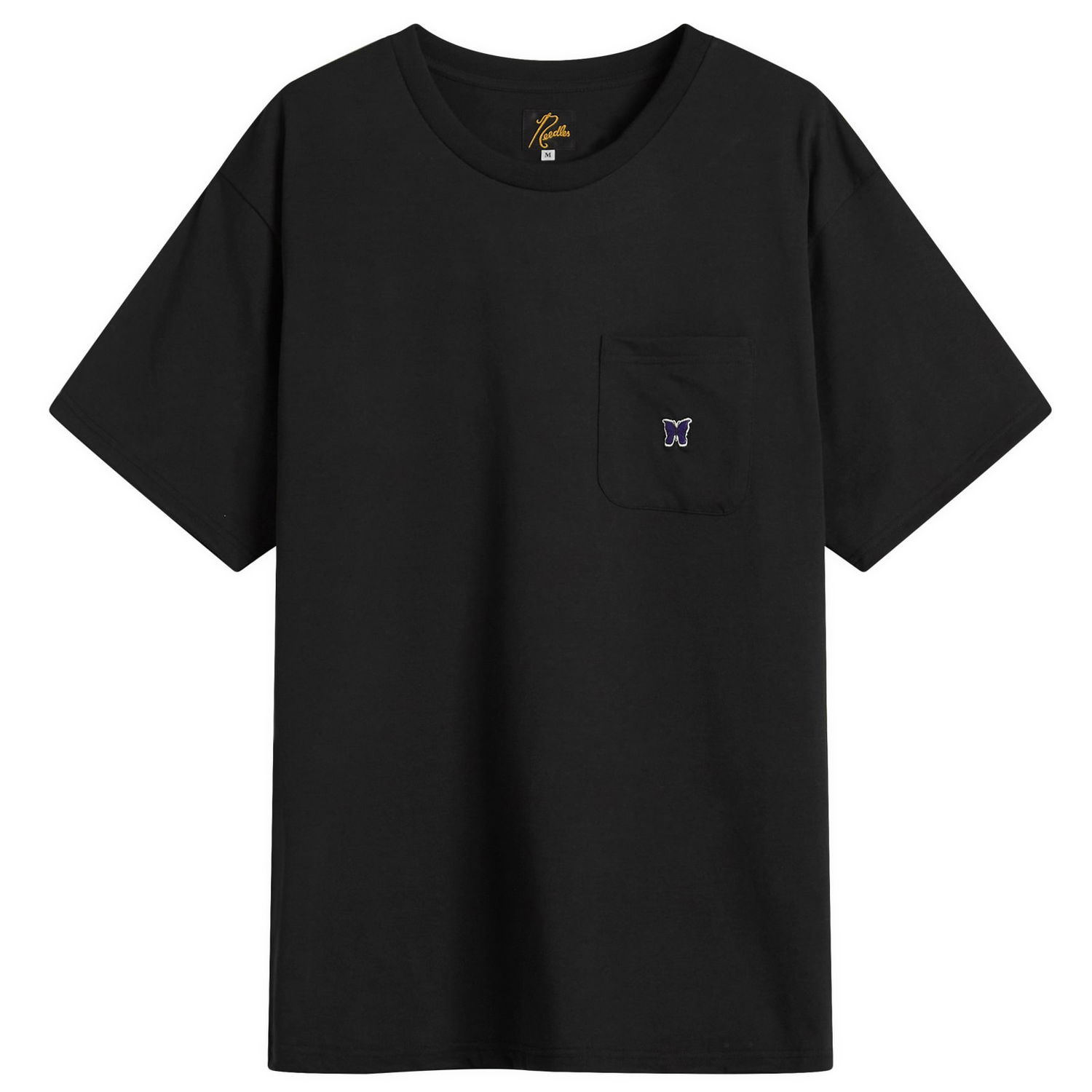 Tričko Needles Needles Papillion Pocket Tee, Size L Čierna | QV362-C, 1