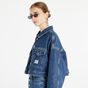 Bunda CALVIN KLEIN Boxy Cropped Denim Jacket Modrá | J20J220662 1A4, 3