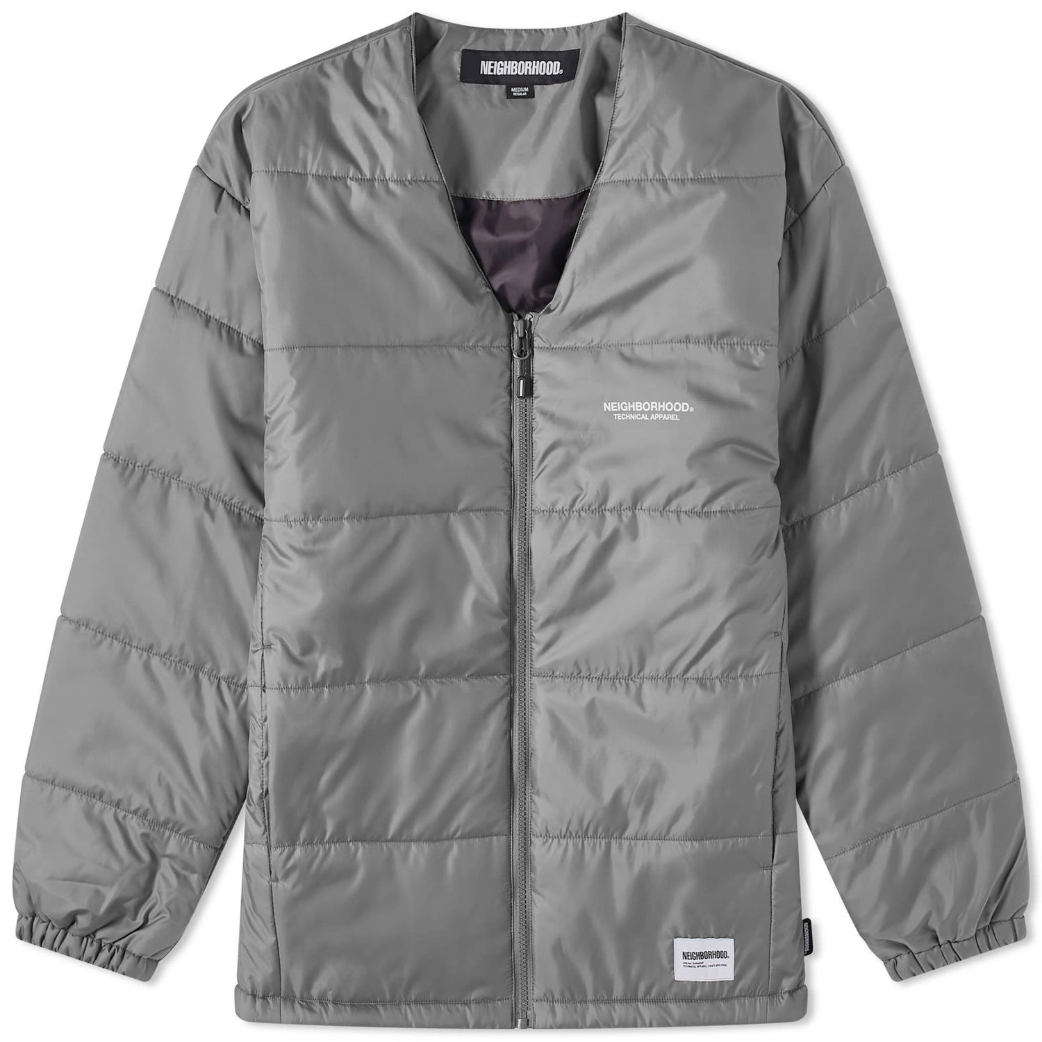 Bunda Neighborhood Puff Down Shirt Jacket Šedá | 232TSNH-SHM05-GY, 0