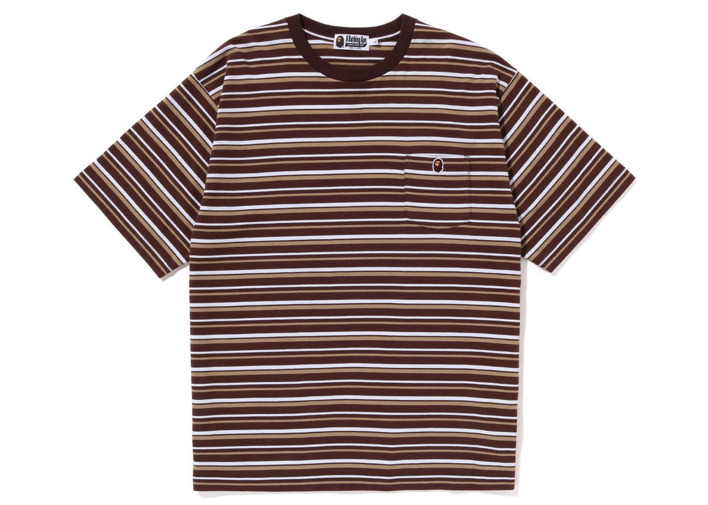 Tričko BAPE Hoop One Point Relaxed Fit Tee Béžová | 1J30-109-002, 0