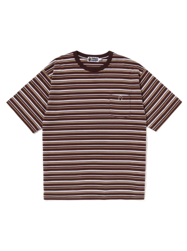 Tričko BAPE Hoop One Point Relaxed Fit Tee Béžová | 1J30-109-002