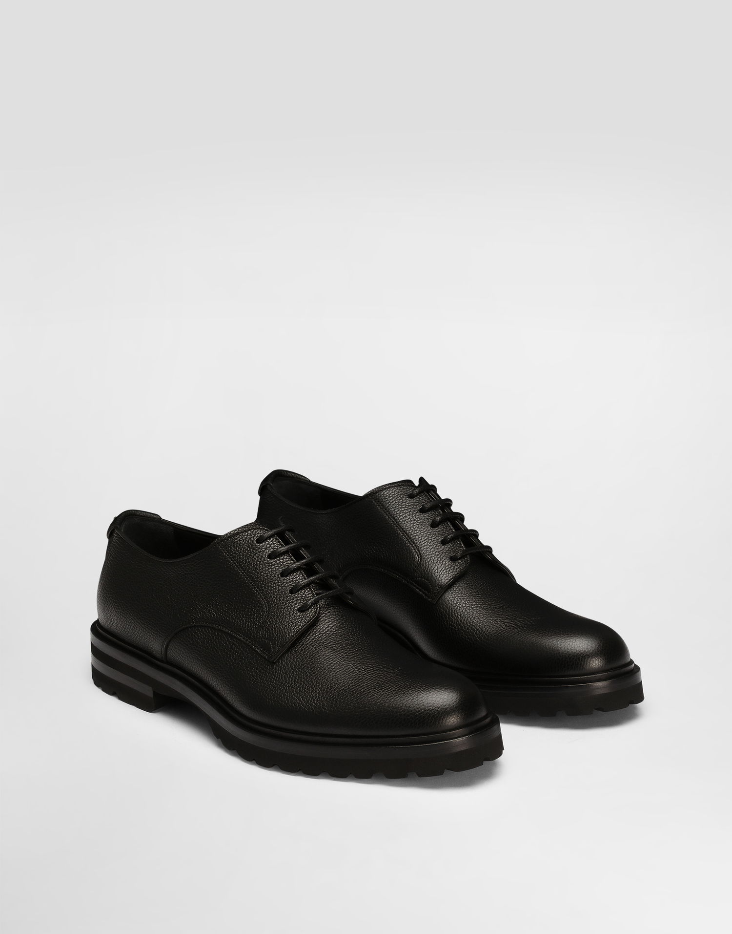 Doplnky Dolce & Gabbana Dolce & Gabbana Grainy Calfskin Derby Shoes 41.5 Čierna | A10852A9P4580999, 1
