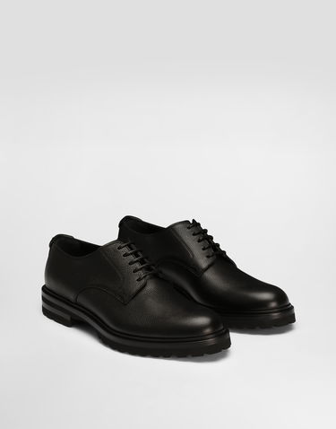 Doplnky Dolce & Gabbana Dolce & Gabbana Grainy Calfskin Derby Shoes 41.5 Čierna | A10852A9P4580999, 1
